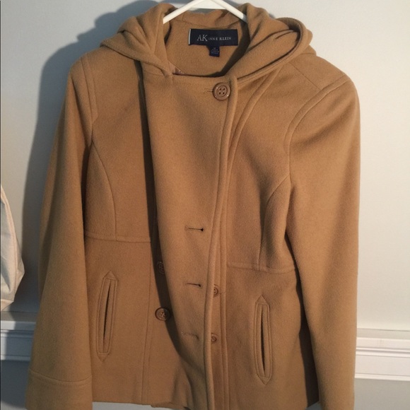 anne klein hooded wool coat
